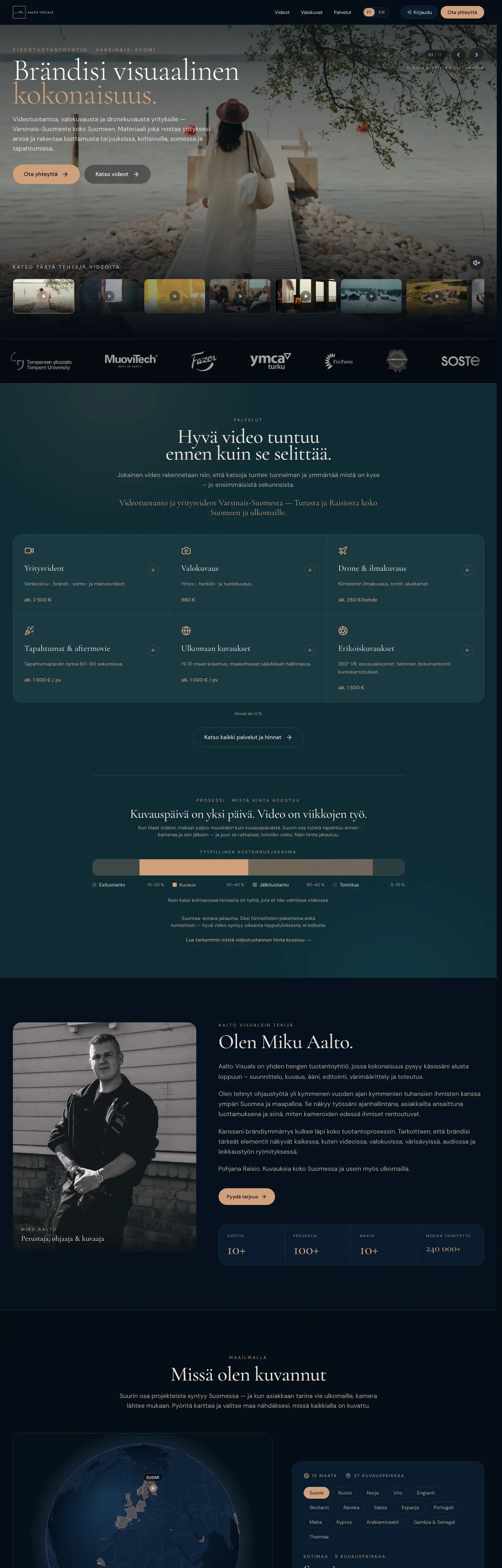 Aalto Visuals — desktop