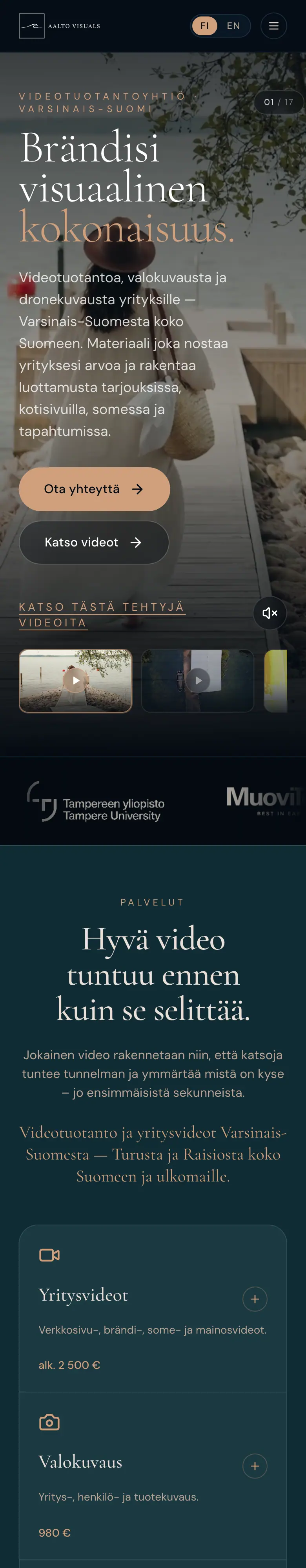 Aalto Visuals — mobile