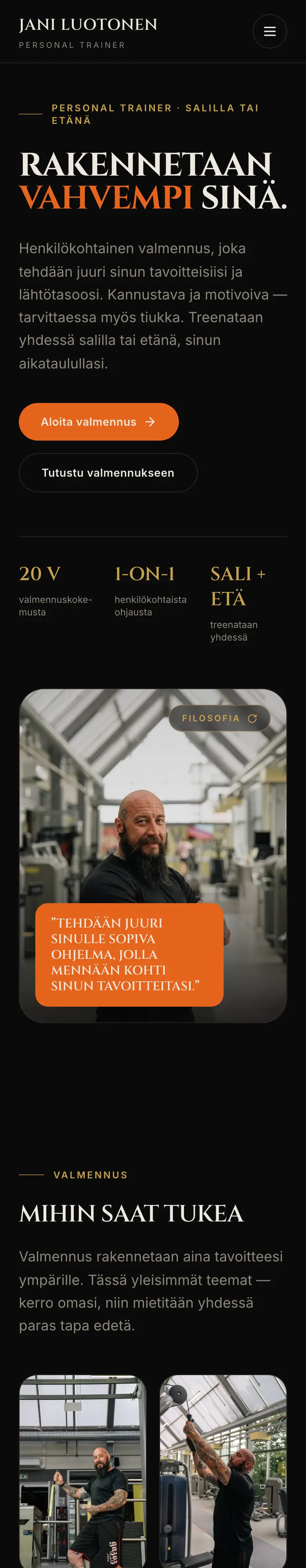 Jani Luotonen – Personal Trainer — mobile