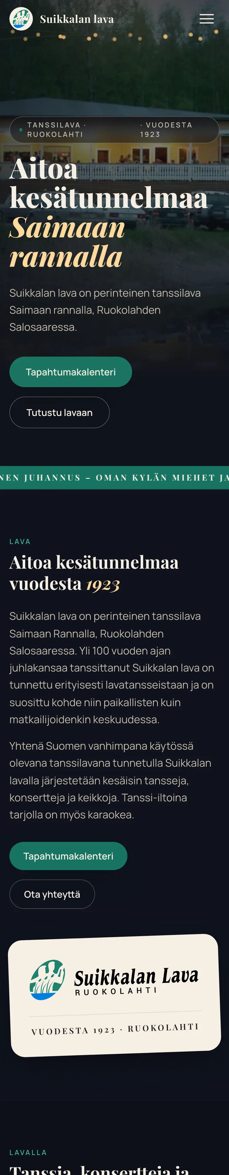 Suikkalan lava — mobile